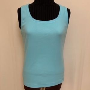 Chico's Ribbed Knit Scoop Tank - sz 2 (L)